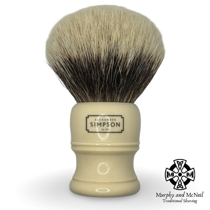 Trafalgar T3 Shaving Brush Handle with Premium Badger Knot (30mm) - by Simpsons (Used) Shaving Brush MM Consigns (NAY) 