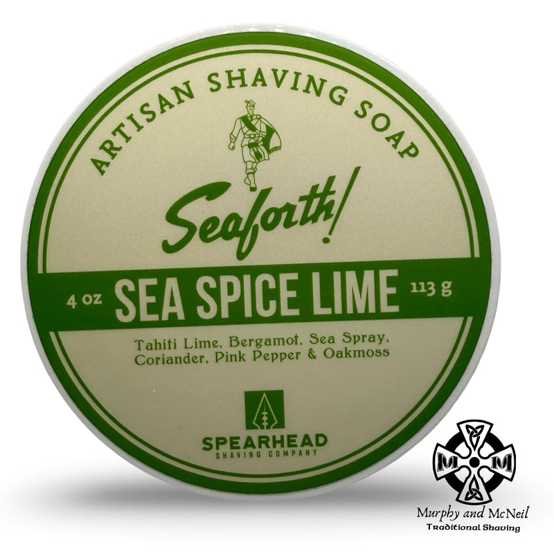 Seaforth! Sea Spice Lime Shaving Soap - by Spearhead Shaving (Used) Shaving Soap MM Consigns (BM) 
