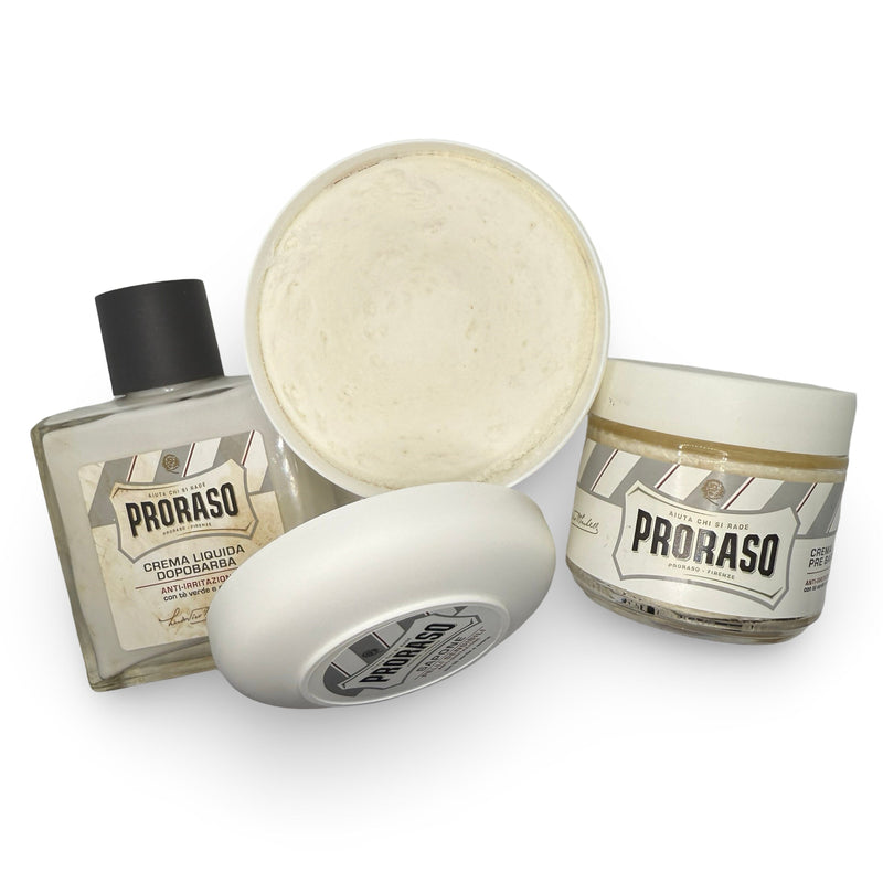 White Super Formula, Splash, and Pre-Shave - by Proraso (Used) Shaving Cream MM Consigns (EM) 