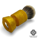 Glitter Gold Shaving Brush (26mm T1 Badger Fan) - by Trotter Handcrafts (Used) Shaving Brush MM Consigns (RMC) 