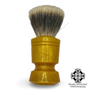 Glitter Gold Shaving Brush (26mm T1 Badger Fan) - by Trotter Handcrafts (Used) Shaving Brush MM Consigns (RMC) 