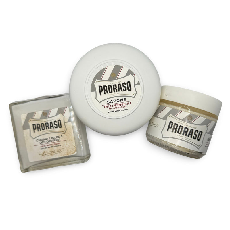 White Super Formula, Splash, and Pre-Shave - by Proraso (Used) Shaving Cream MM Consigns (EM) 