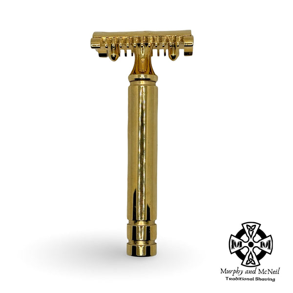 Fatip II Grosso Double-Edge Safety Razor (Gold, Open Comb) - by Fatip (Pre-Owned) Safety Razor Murphy & McNeil Pre-Owned Shaving 