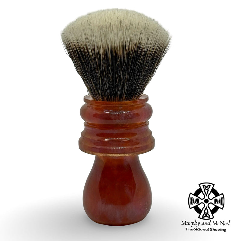 Pink Haze Resin Shaving Brush (26mm G5C Synthetic) - by Nameless Worx (Pre-Owned) Shaving Brush MM Consigns (SW) 