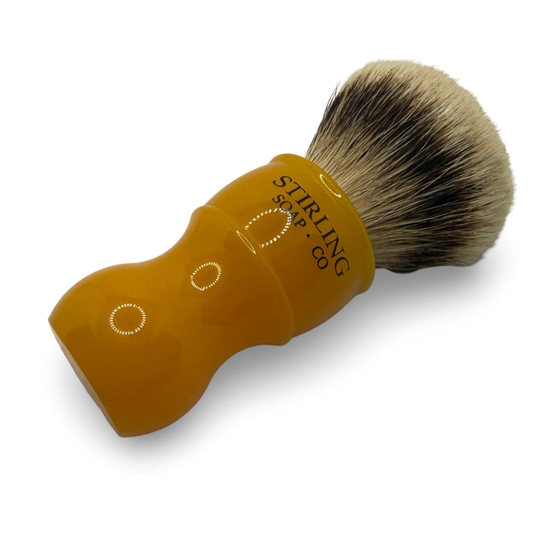 Butterscotch 24mm White Badger Shaving Brush - by Stirling Soap Co. (Used) Shaving Brush MM Consigns (EM) 