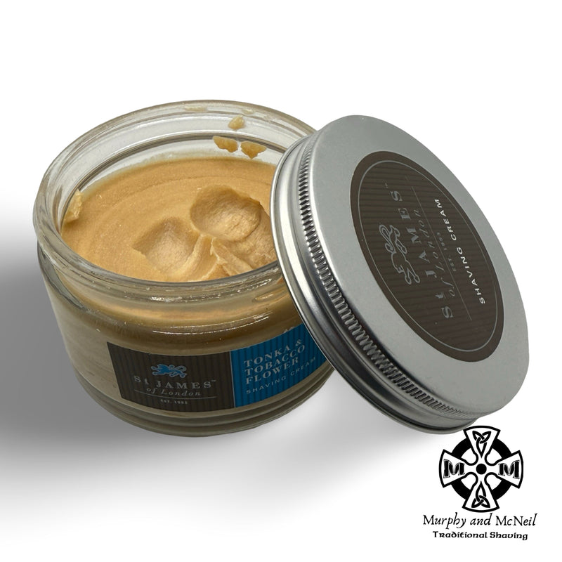 Tonka & Tobacco Flower Shaving Cream - by St James of London (Pre-Owned) Shave Cream Murphy & McNeil Pre-Owned Shaving 
