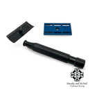Windsor Style Black/Blue Aluminum Safety Razor (ALMR) - by Above the Tie (Pre-Owned) Safety Razor Murphy & McNeil Pre-Owned Shaving 