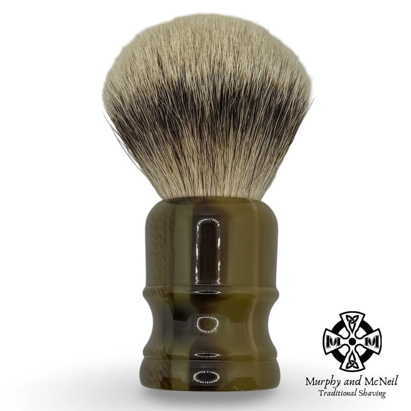 WCS Tortoiseshell Collection Shaving Brush - by West Coast Shaving (Used) Shaving Brush MM Consigns (NAY) 