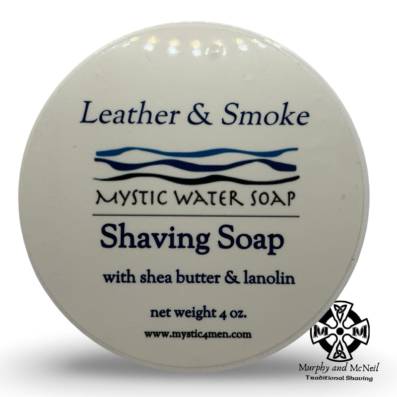 Leather & Smoke Shaving Soap - by Mystic Water Soap (Used) Shaving Soap MM Consigns (BM) 