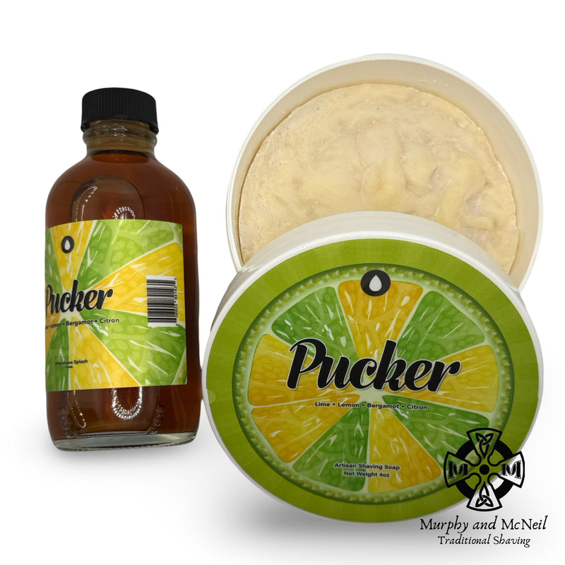 Pucker Shaving Soap and Aftershave Splash - by Chicago Grooming Co. (Used) Shaving Soap MM Consigns (PH) 