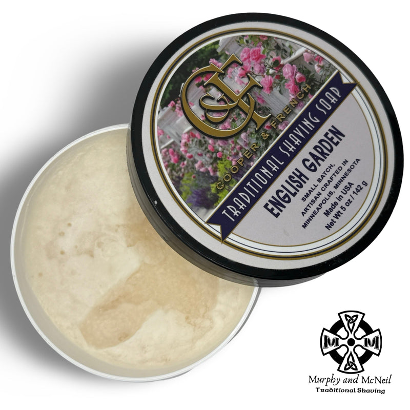 English Garden Shaving Soap - by Cooper & French (Pre-Owned) Shaving Soap Murphy & McNeil Pre-Owned Shaving 