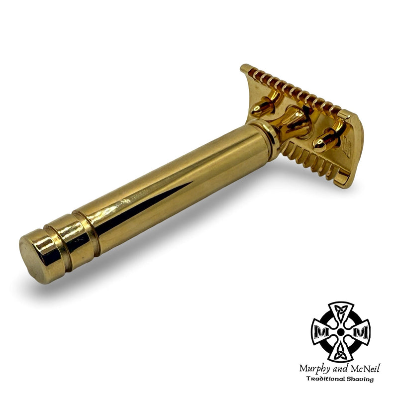 Fatip II Grosso Double-Edge Safety Razor (Gold, Open Comb) - by Fatip (Pre-Owned) Safety Razor Murphy & McNeil Pre-Owned Shaving 