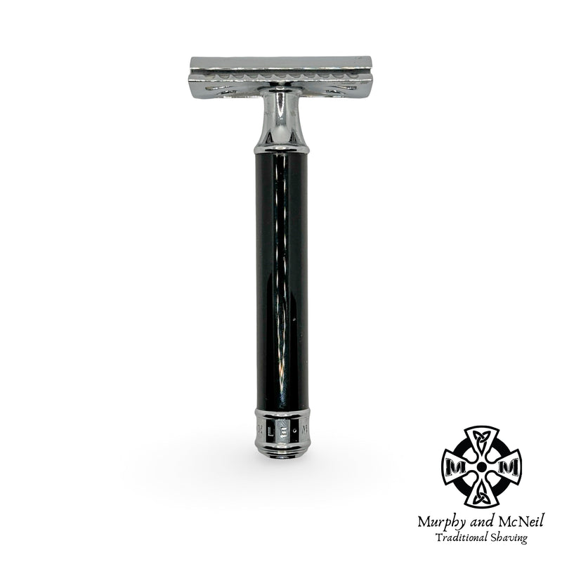 R106 Double-Edge Classic Safety Razor, Black Handle - by Muhle (Pre-Owned) Safety Razor Murphy & McNeil Pre-Owned Shaving 