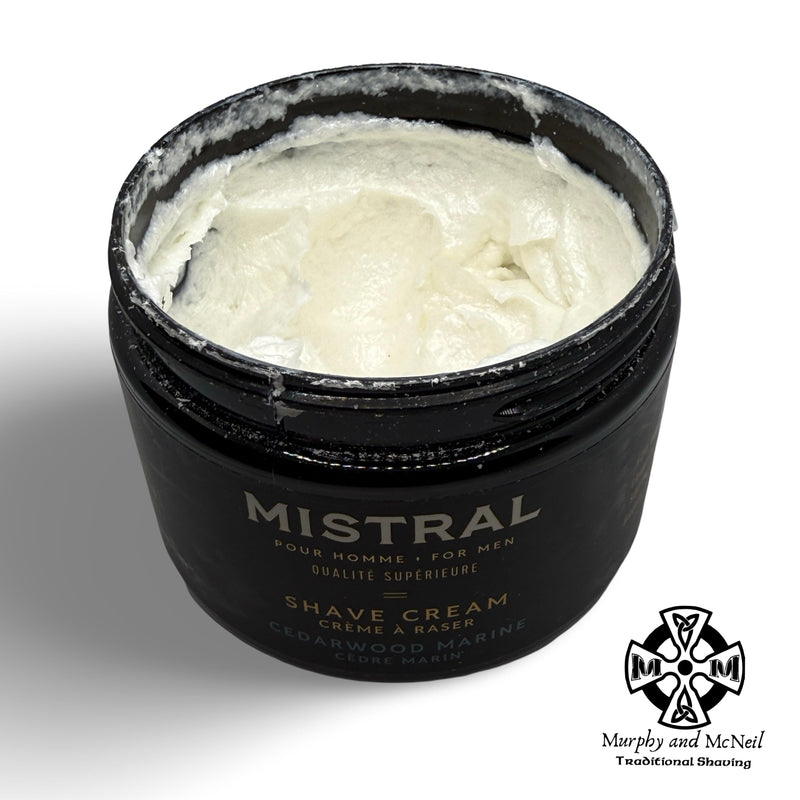 Cedarwood Marine Shaving Cream and Aftershave Balm - by Mistral (Pre-Owned) Shaving Cream Murphy & McNeil Pre-Owned Shaving 