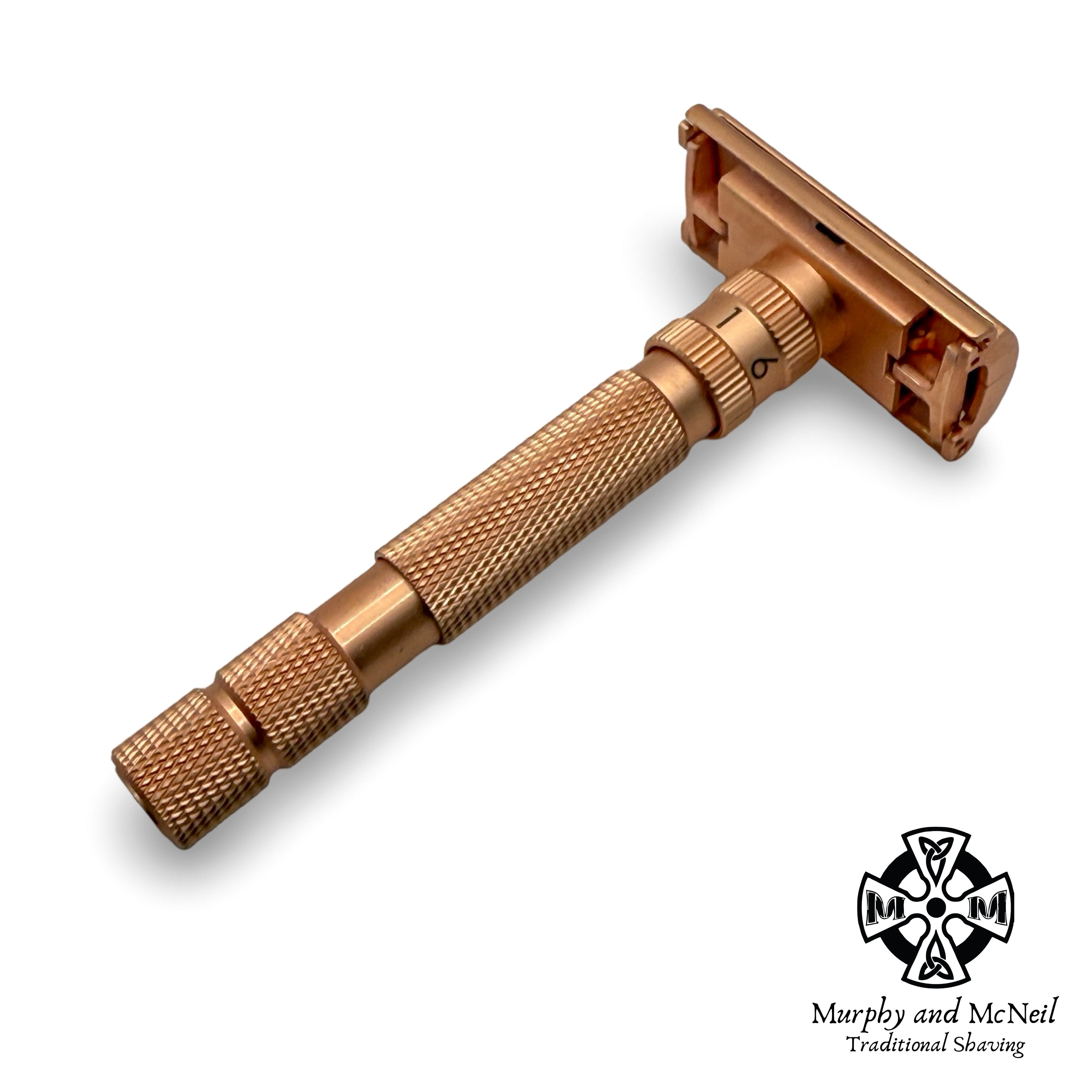 T2 Adjustable Safety Razor (Rose Gold) - by Rockwell Razors (Pre-Owned) Safety Razor Murphy & McNeil Pre-Owned Shaving 