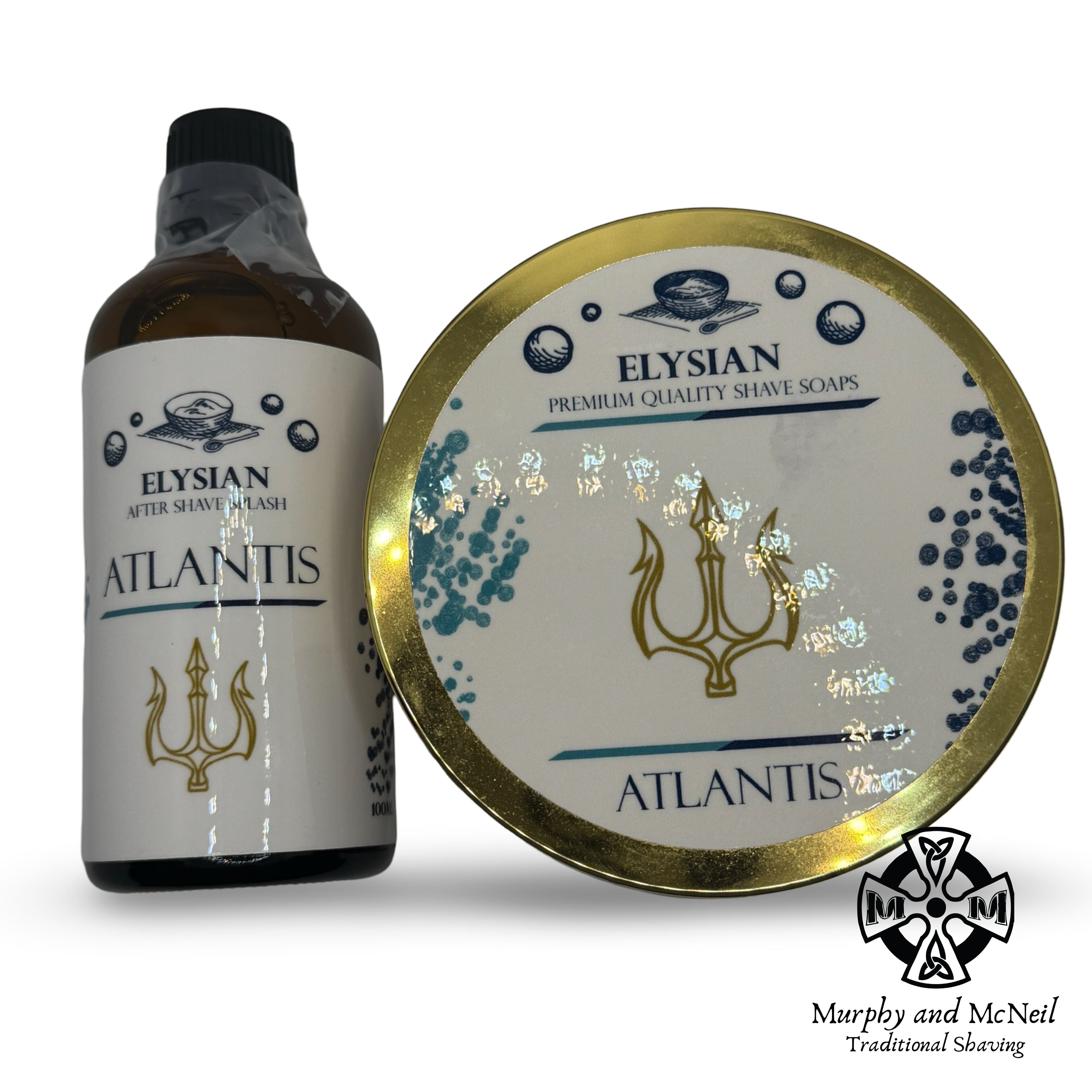 Atlantis Shaving Soap and Splash - by Elysian (Pre-Owned) Shaving Soap Murphy & McNeil Pre-Owned Shaving 