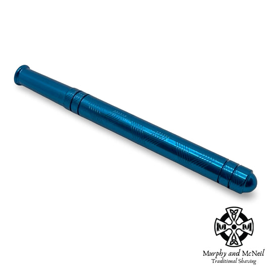 Blue Aluminum Long Safety Razor Handle - by Above the Tie (Pre-Owned) Safety Razor Murphy & McNeil Pre-Owned Shaving 