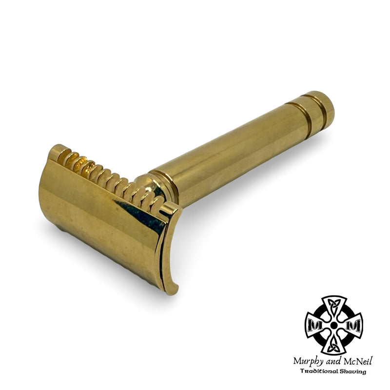 Fatip II Grosso Double-Edge Safety Razor (Gold, Open Comb) - by Fatip (Pre-Owned) Safety Razor Murphy & McNeil Pre-Owned Shaving 