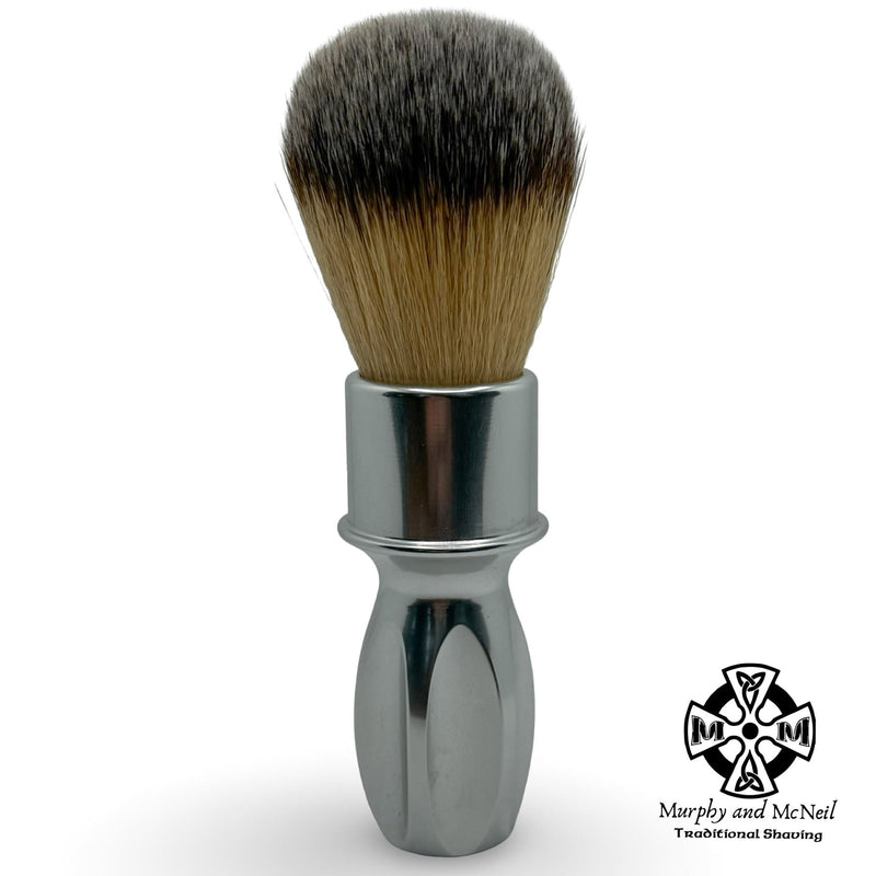 400 Stainless Steel (Plissoft Synthetic) Shaving Brush - by Razorock (Pre-Owned) Cases and Dopp Bags Murphy & McNeil Pre-Owned Shaving 