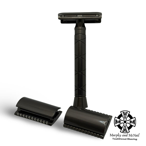 MR14 Gray Aluminum Safety Razor with 3 Heads - by Maggard Razor (Pre-Owned) Safety Razor MM Consigns (SW) 