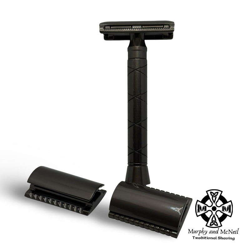 1 Mm Razor MR14 Gray Aluminum Safety Razor with 3 Heads - by Maggard Razor (Pre-O