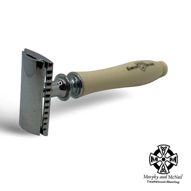 Ivory Handle Razor Beard Chatsworth Ivory Handled Safety Razor (IVCSR) - by Edwin Jagger (Pre-O