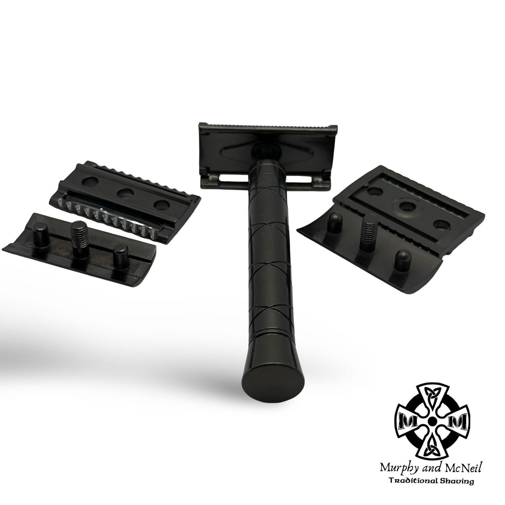 Sfx Razor MR14 Gray Aluminum Safety Razor with 3 Heads - by Maggard Razor (Pre-O