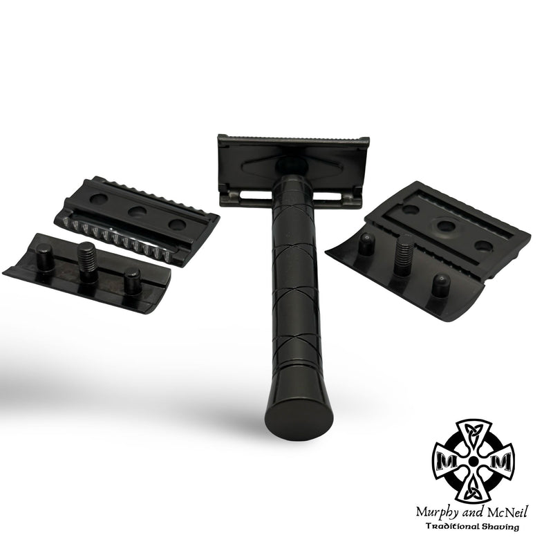 1 Mm Razor MR14 Gray Aluminum Safety Razor with 3 Heads - by Maggard Razor (Pre-O