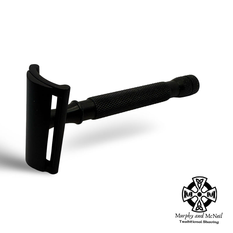 MR18 Black Anodized Slant Safety Razor - by Maggard Razor (Pre-Owned) Safety Razor MM Consigns (SW) 