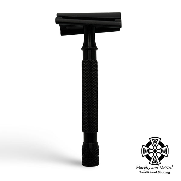 MR18 Black Anodized Slant Safety Razor - by Maggard Razor (Pre-Owned) Safety Razor MM Consigns (SW) 