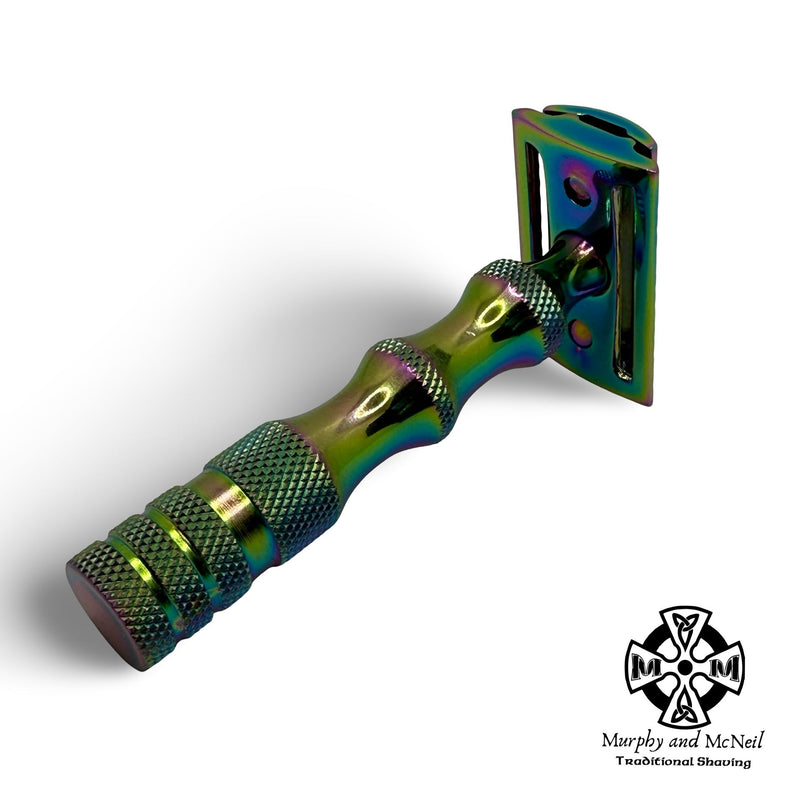 Multi Color Razor with WC8 84 Handle & Closed Comb - by West Coast Sha