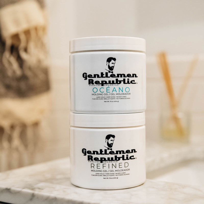 Oceano & Refined Hair Duo - 16oz Pomades & Hair Clay Gentlemen Republic 