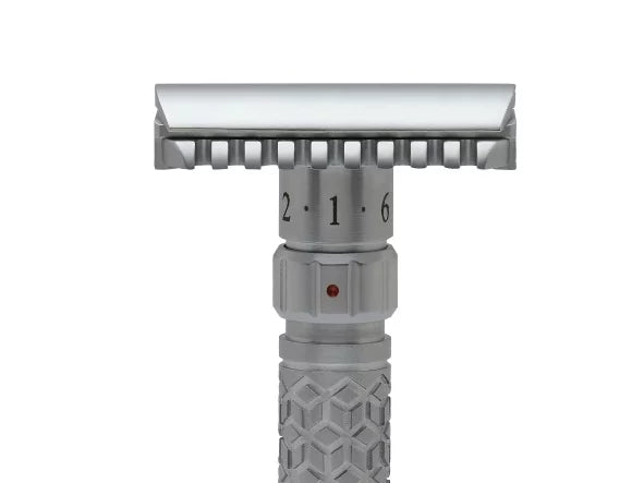 Flexi Adjustable Safety Razor with Stand (Open Comb, Matte) - by Pearl Shaving Safety Razor Murphy and McNeil Store 