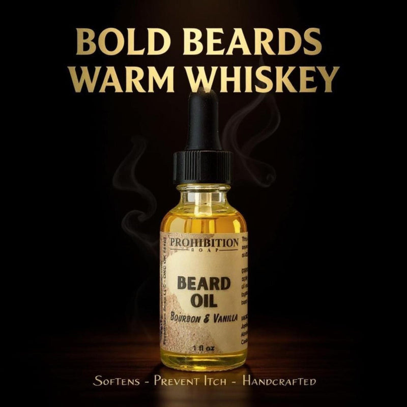 Bourbon & Vanilla Beard Oil Beard Oil Prohibition Soap 