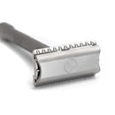 Model 921-M Stainless Steel Safety Razor (Bead Blast Finish) - by Yates Precision Manufacturing Safety Razor Murphy and McNeil Store 