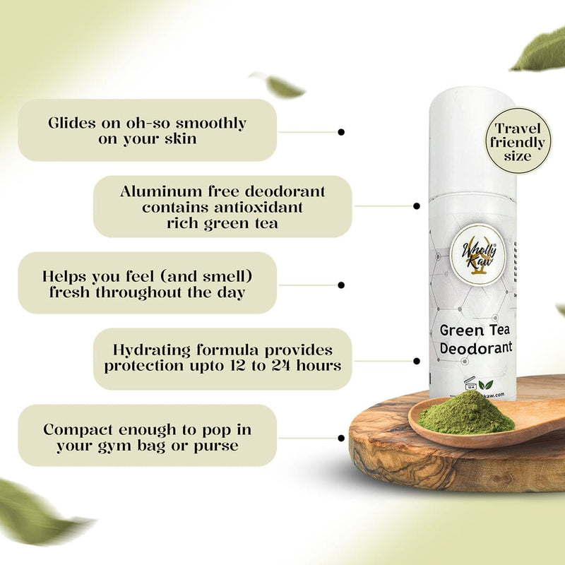 Green Tea Deodorant - Dermatologist Tested Deodorant WhollyKaw 