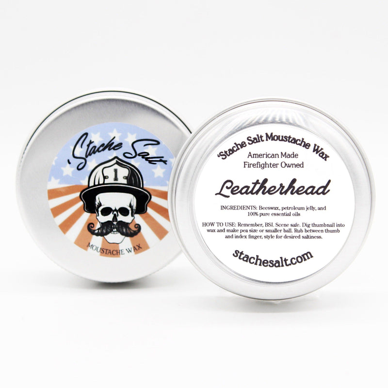 Leatherhead- Medium Hold Moustache & Beard Wax Beard & Mustache Wax Stache Salt 