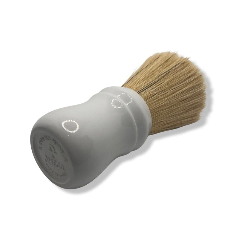 Boar Shaving Brush (White Handle, 30mm Flat) - by Omega (Pre-Owned) Shaving Brush Murphy & McNeil Pre-Owned Shaving 