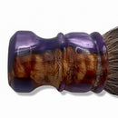 Purple Resin & Wood Shaving Brush (28mm SHD Fan) - by Oumo (Pre-Owned) Shaving Brush Murphy & McNeil Pre-Owned Shaving 