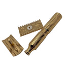 TRBR78 Bronze Safety Razor (0.78, Open Comb, Scalloped Cap) - by Timeless Razors (Pre-Owned) Safety Razor Murphy & McNeil Pre-Owned Shaving 