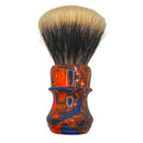 Orange and Blue Swirl Shaving Brush (28mm Maggard SHD Badger) - by Farvour Turncraft (Pre-Owned) Shaving Brush Murphy & McNeil Pre-Owned Shaving 