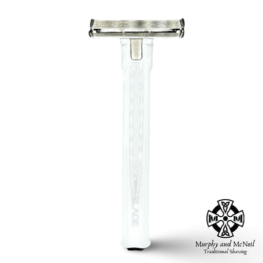 OneBlade Hybrid Single Edge Safety Razor (White) - by OneBlade (Used) Safety Razor MM Consignment (OB) 