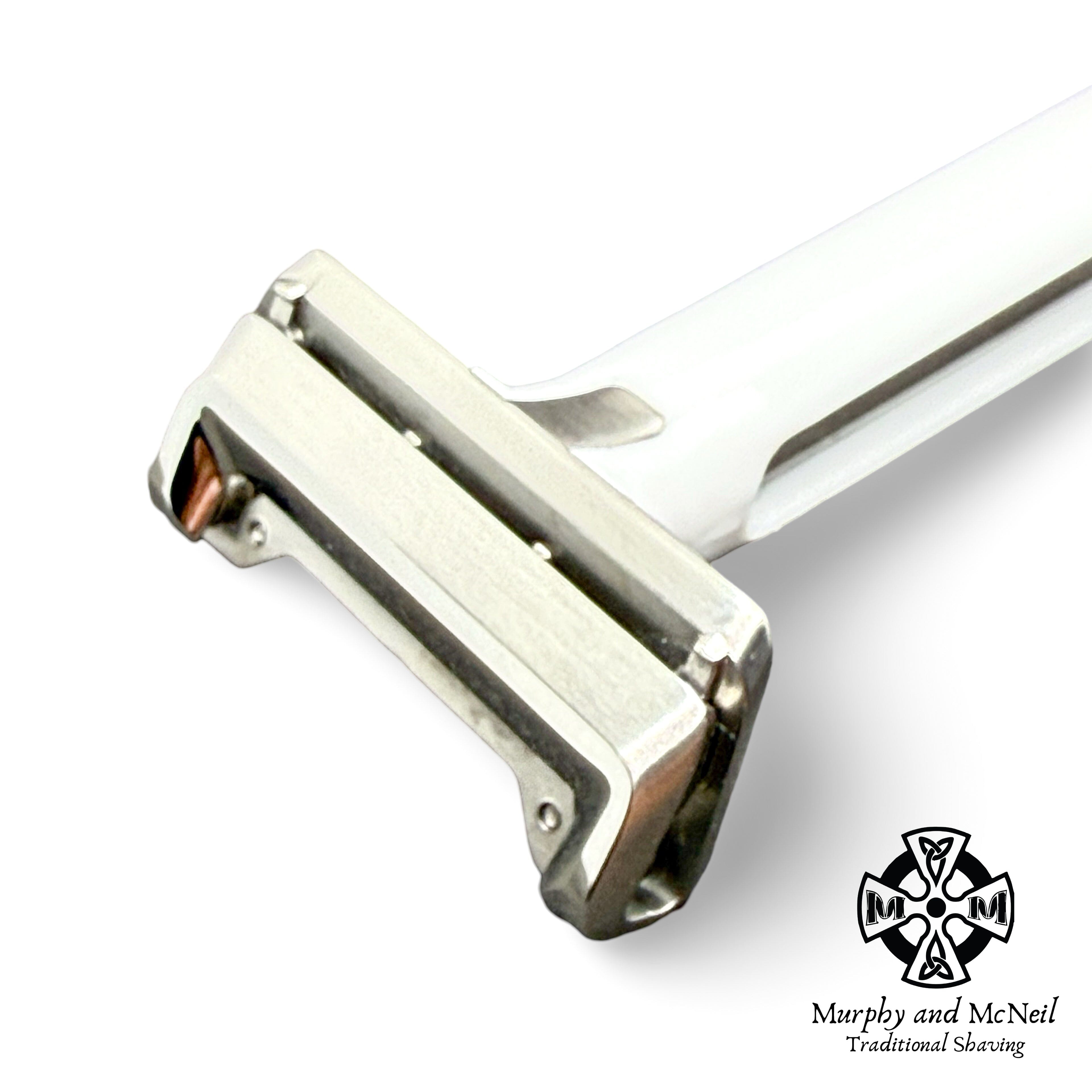 OneBlade Hybrid Single Edge Safety Razor (White) - by OneBlade (Used) Safety Razor MM Consignment (OB) 