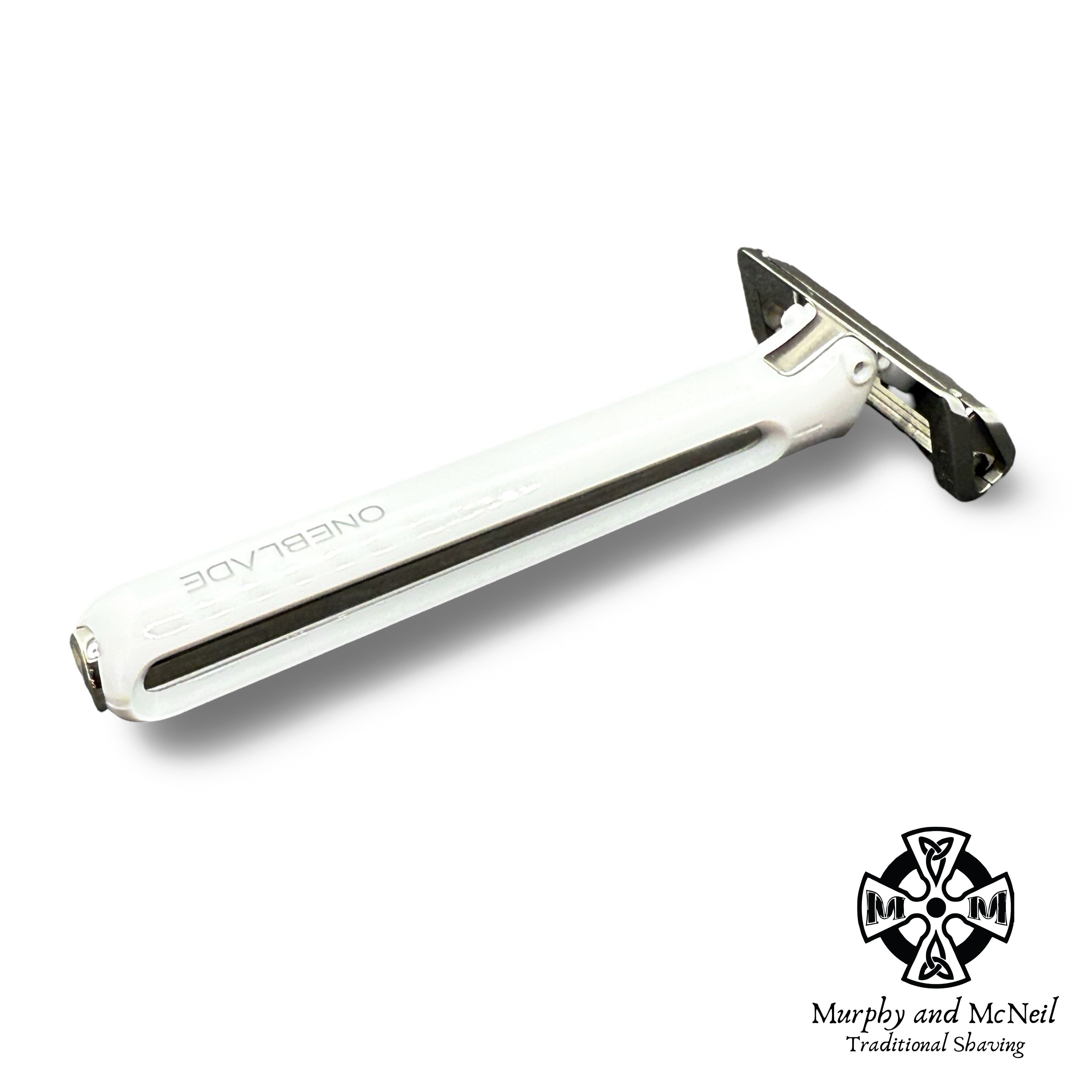 OneBlade Hybrid Single Edge Safety Razor (White) - by OneBlade (Used) Safety Razor MM Consignment (OB) 