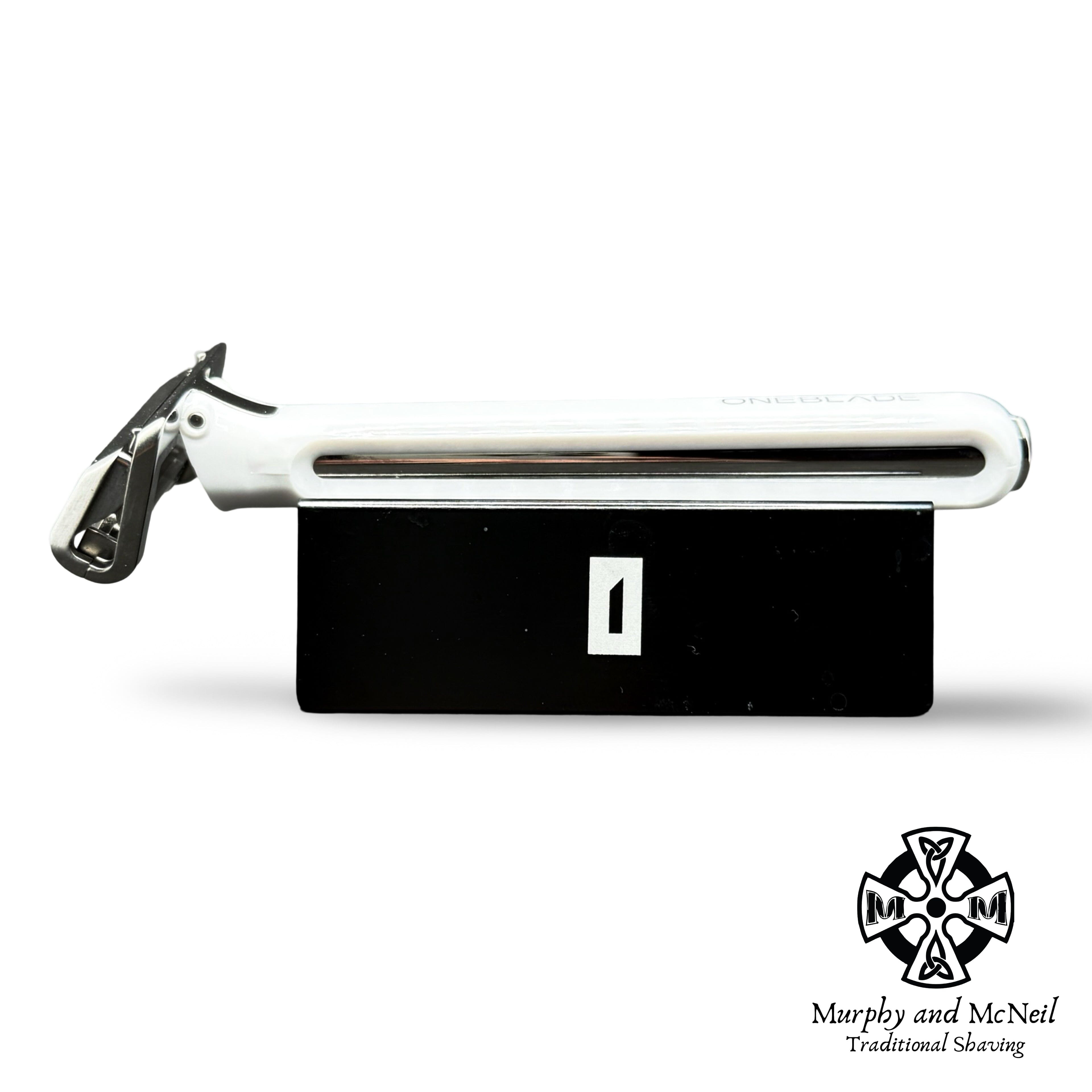 OneBlade Hybrid Single Edge Safety Razor (White) - by OneBlade (Used) Safety Razor MM Consignment (OB) 