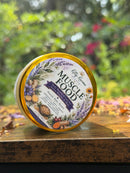 Kitty Karma Studio: Muscle Food jar lid displayed outdoors