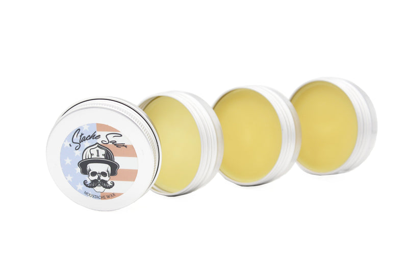 Sampler Pack - All 3 Holds Mustache & Beard Wax Beard & Mustache Wax Stache Salt Shift Change Leatherhead Smooth Bore
