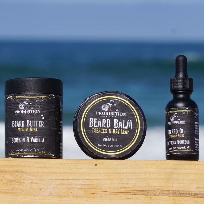 Tobacco & Bay Leaf Beard Balm Beard Balms & Butters Prohibition Soap 