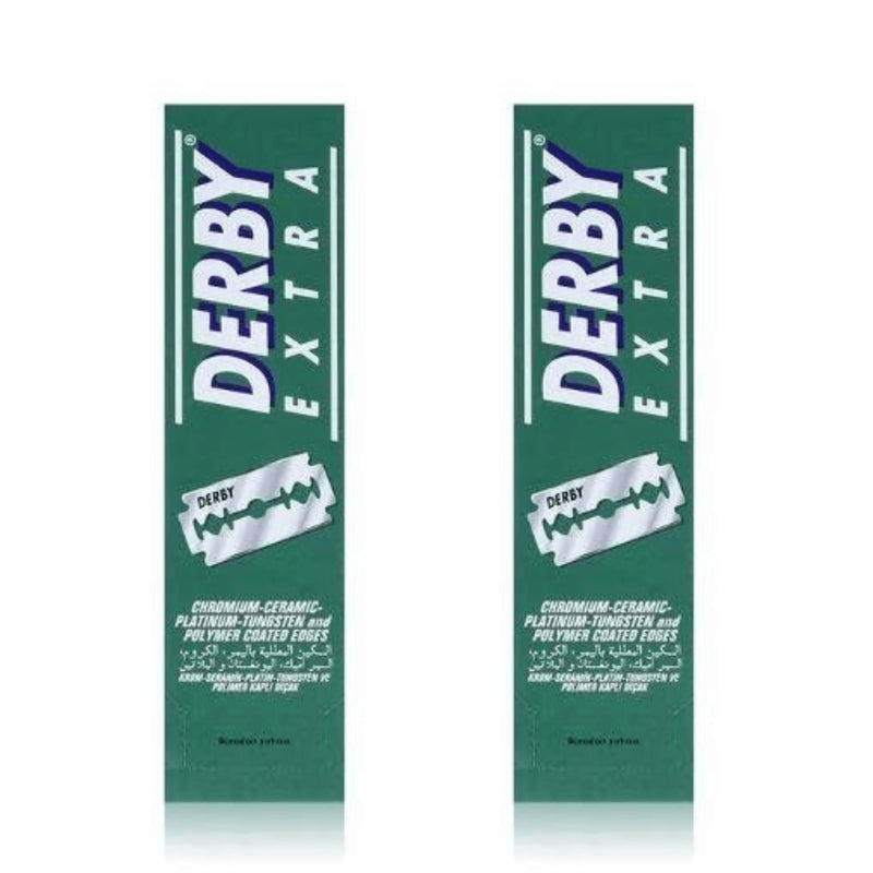 Derby Double Edge Razor Blades 100Pcs Razors & Razor Blades BarberSets 2x Pack 