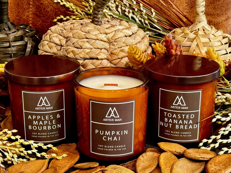Fall Candle 3 Pack Candle Artius Man 
